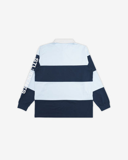 Valdez L/S Rugby Polo - Light Blue