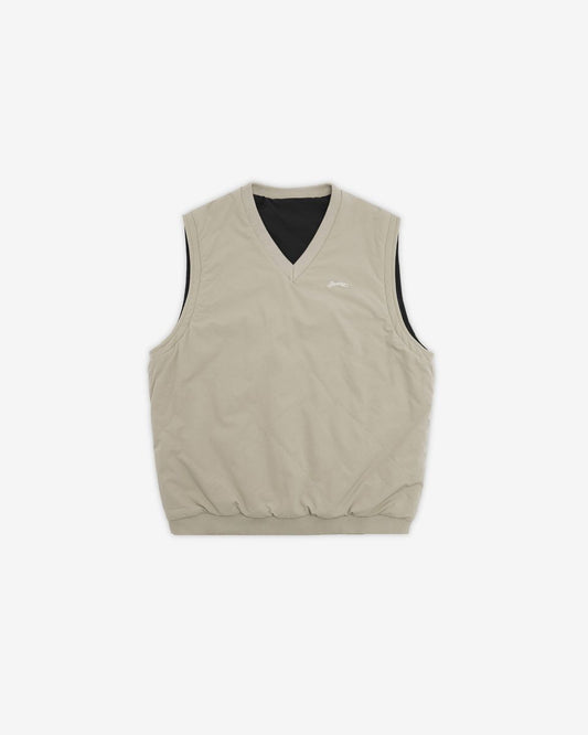 Carnaby Reversible Nylon Vest - Tan
