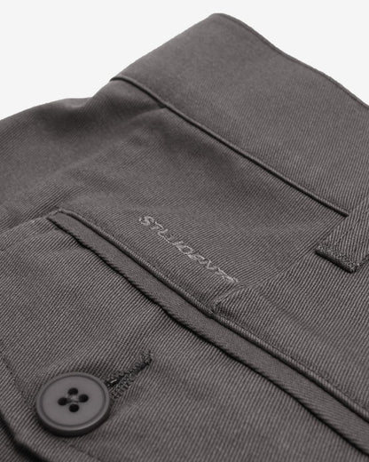 Heritage Twill Pleated Pant - Dark Grey
