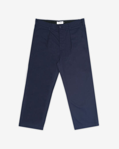 Heritage Twill Pleated Pant - Midnight