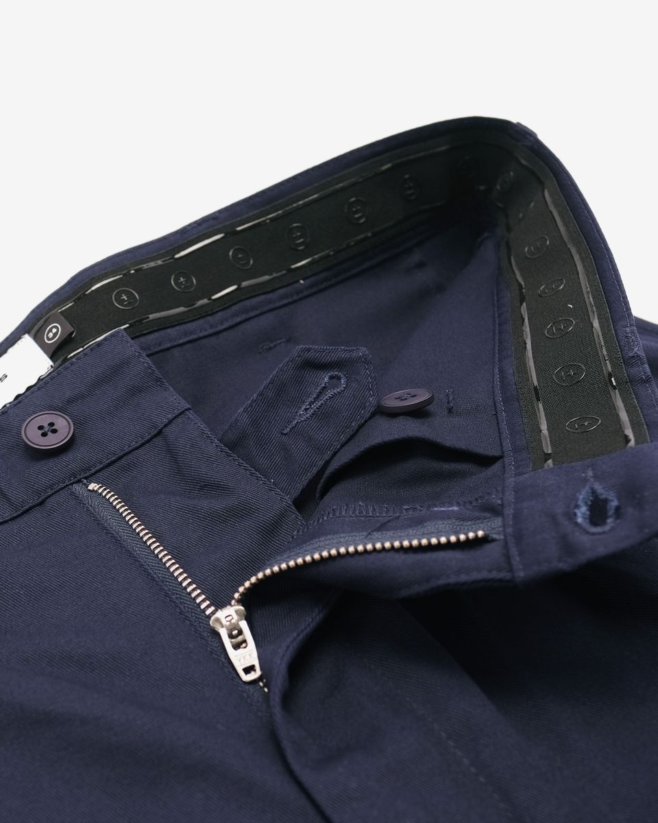 Heritage Twill Pleated Pant - Midnight