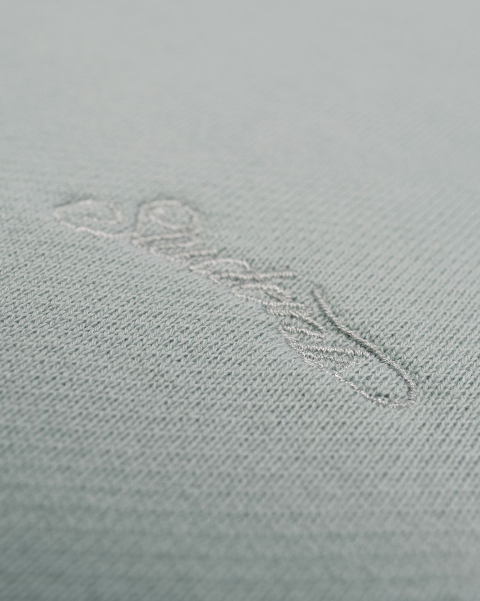 Albans Fleece Q-Zip Hoodie - Chambray