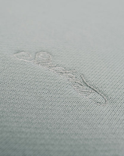 Albans Fleece Q-Zip Hoodie - Chambray