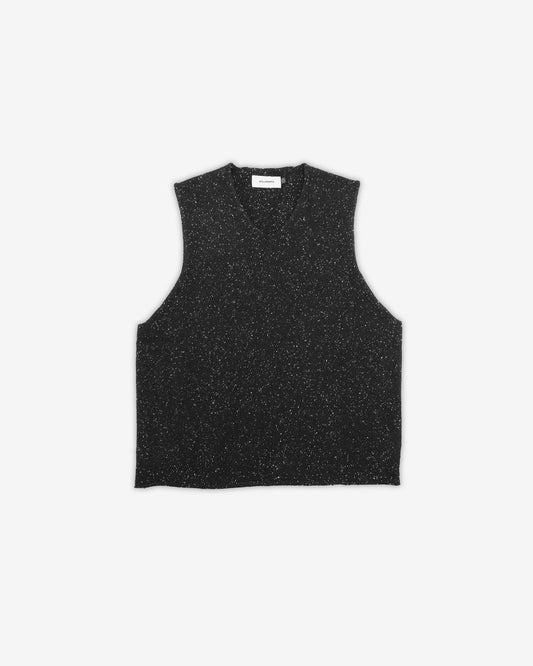 Choir Knit Sweater Vest - Black