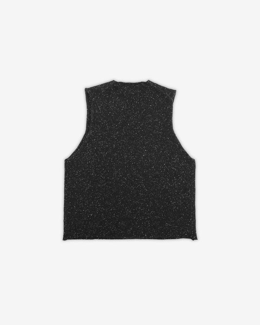 Choir Knit Sweater Vest - Black