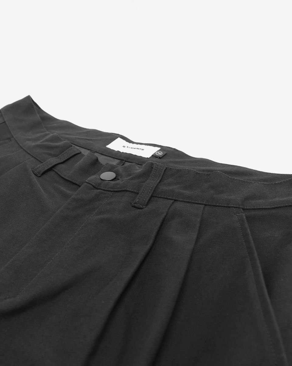 Orchestra Twill Pleated Pant - Black