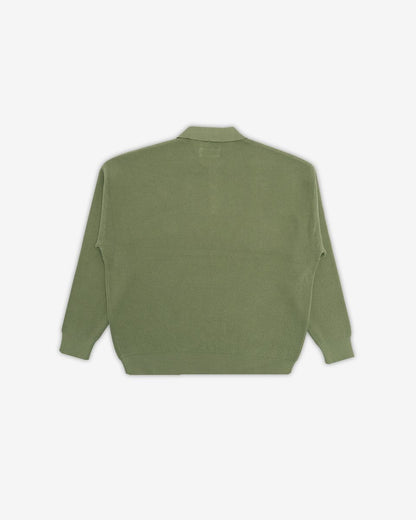 Seminar L/S Knit Sweater Polo - Peapod