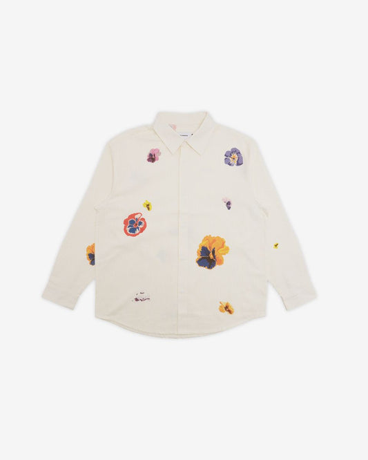 Davenport L/S Button-Up Shirt - Light Yellow