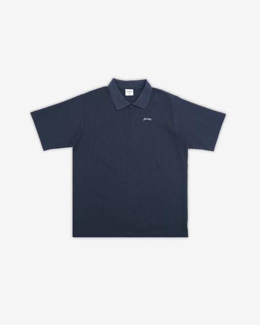 Encino S/S Zip Polo Shirt - Midnight