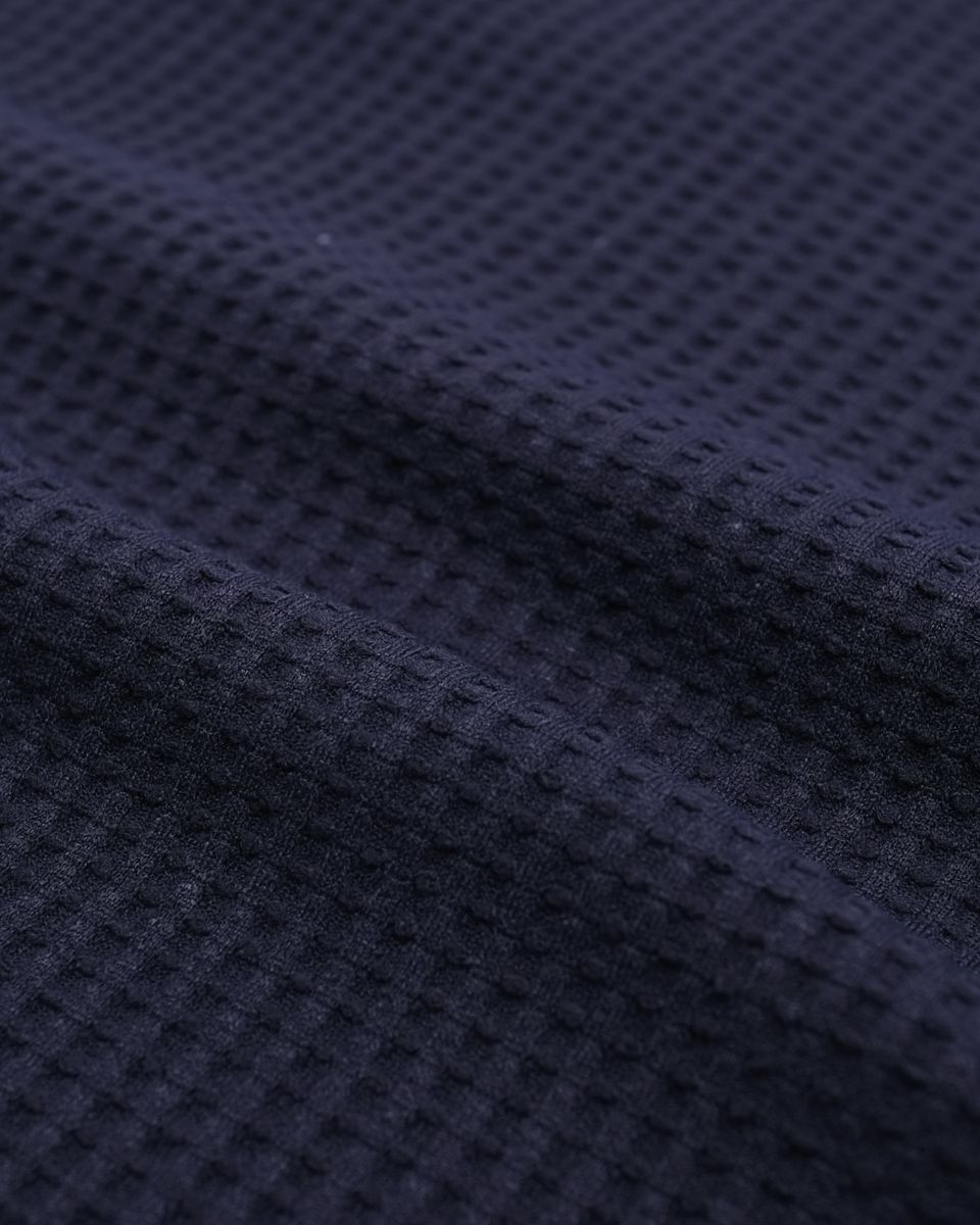 Encino S/S Zip Polo Shirt - Midnight