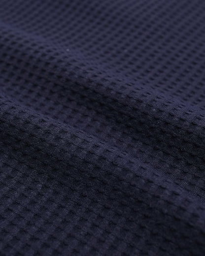 Encino S/S Zip Polo Shirt - Midnight