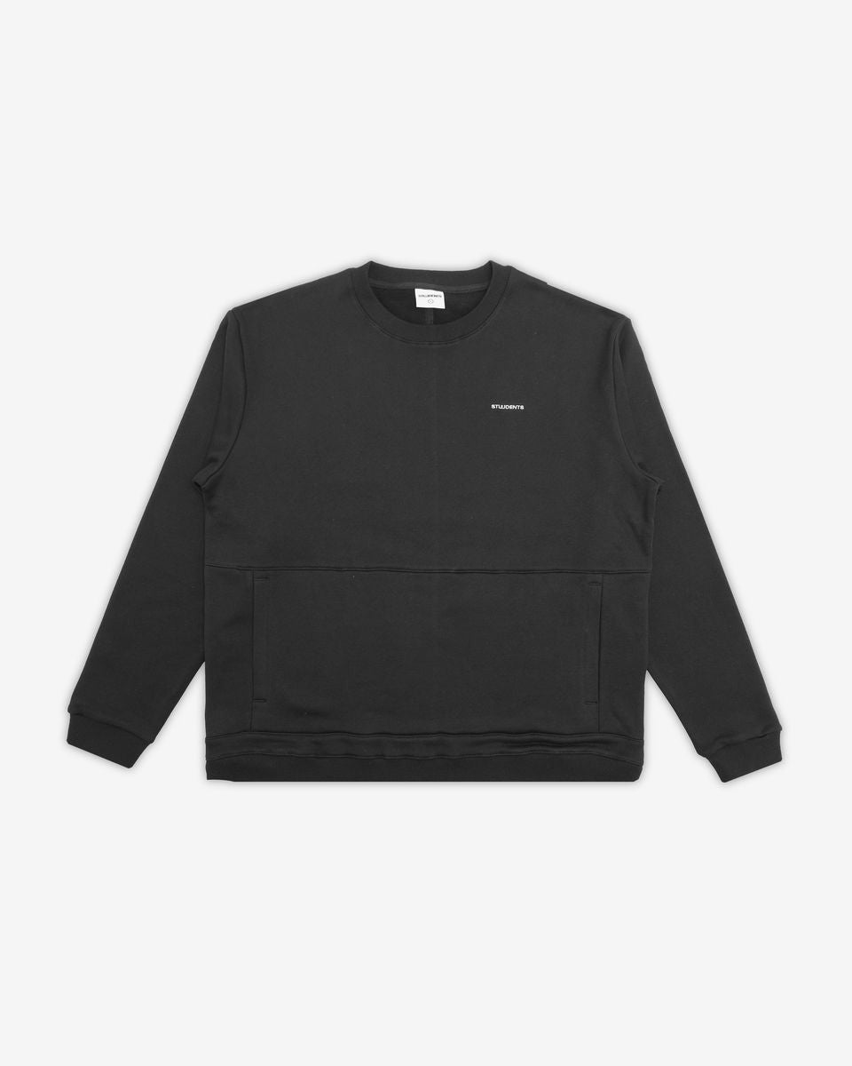 Edel Fleece Crew Sweater - Black