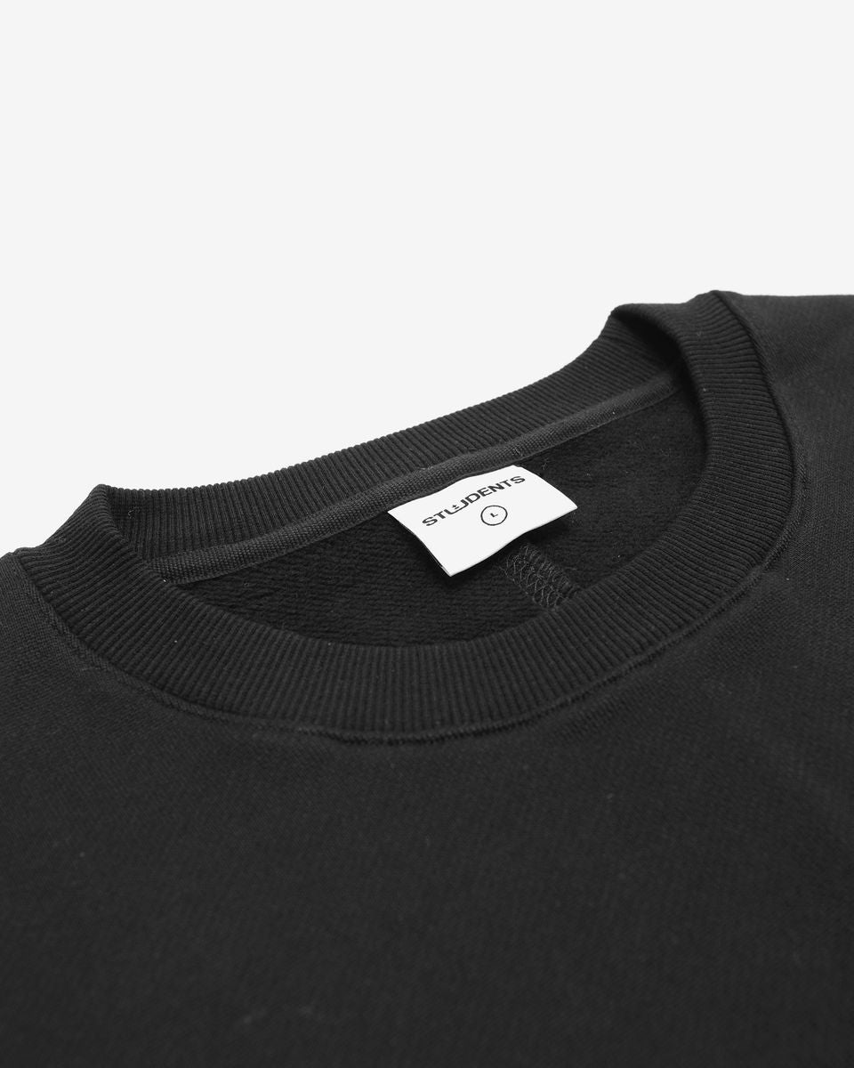 Edel Fleece Crew Sweater - Black