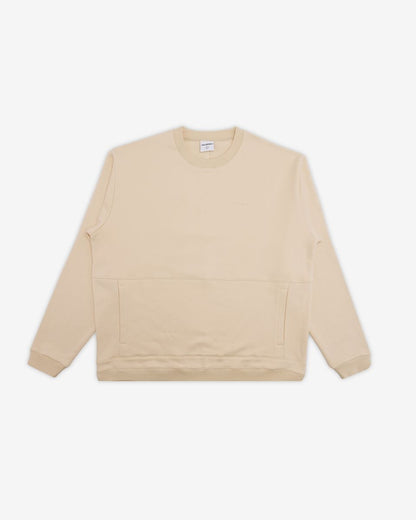 Edel Fleece Crew Sweater - Cement