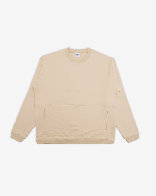 Edel Fleece Crew Sweater - Cement