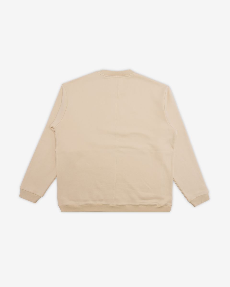 Edel Fleece Crew Sweater - Cement