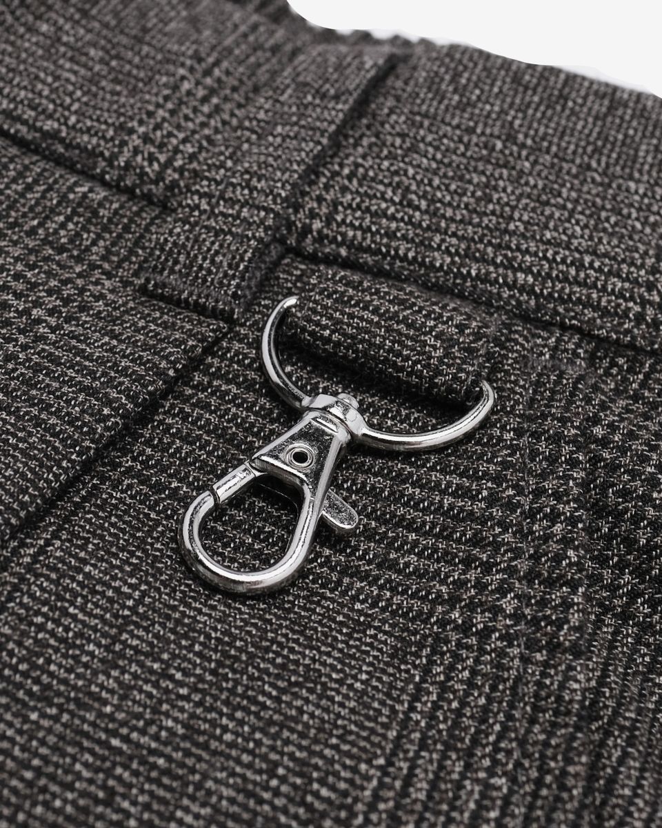 Calculus Standard Herringbone Short - Dark Grey