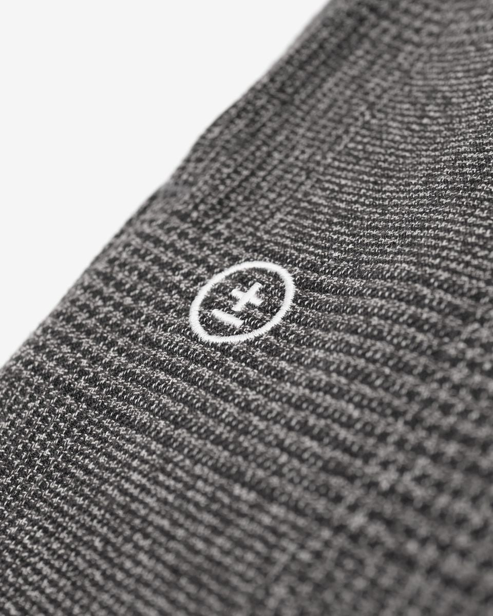Heritage Herringbone Pleated Pant - Dark Grey