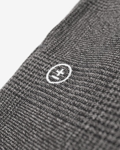 Heritage Herringbone Pleated Pant - Dark Grey