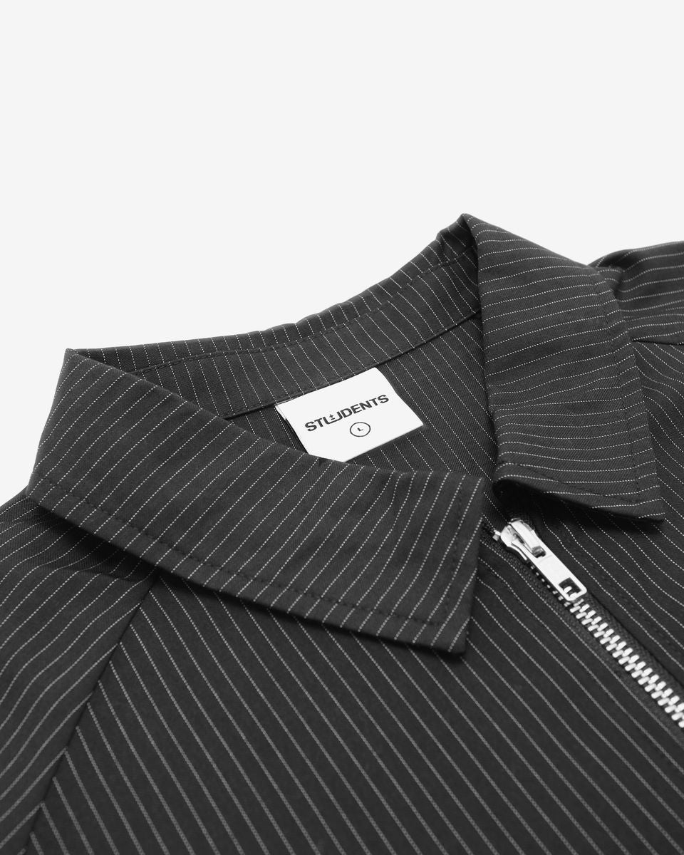 Virginia Pinstripe Jacket - Black