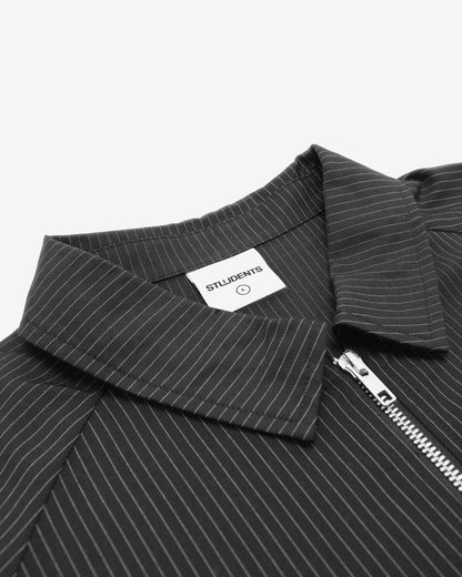 Virginia Pinstripe Jacket - Black