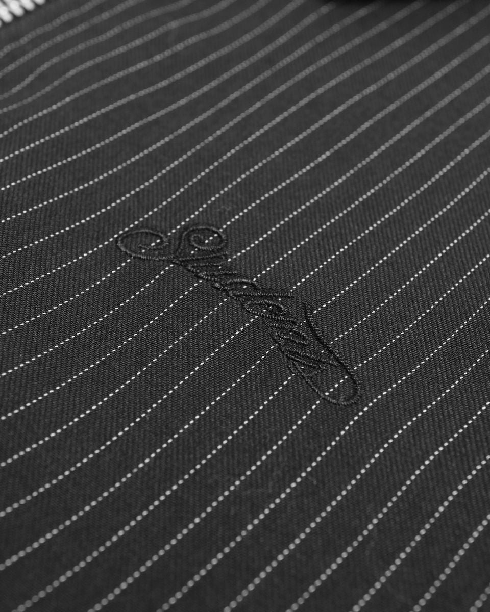 Virginia Pinstripe Jacket - Black