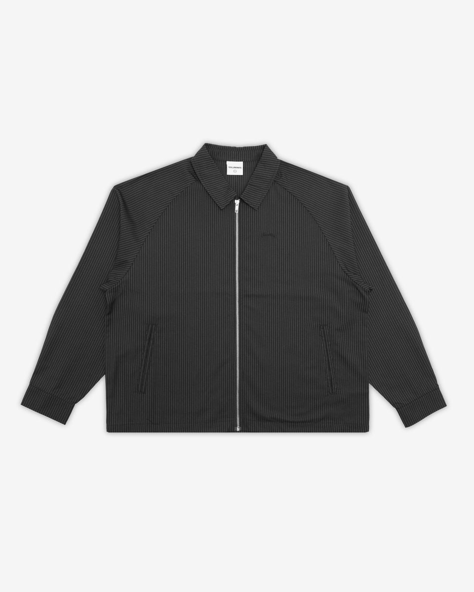 Virginia Pinstripe Jacket - Black
