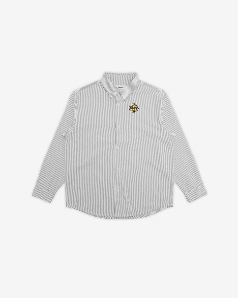 Dean L/S Button-Up Shirt - Light Grey