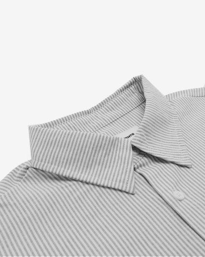 Dean L/S Button-Up Shirt - Light Grey