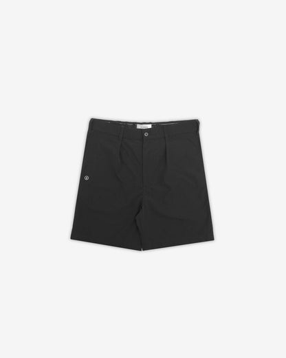 Heritage Nylon Pleated Short - Black