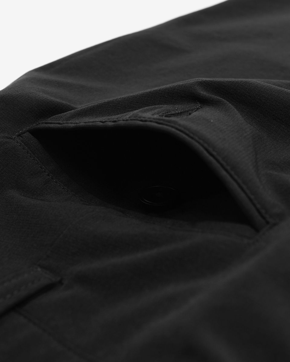 Heritage Nylon Pleated Short - Black