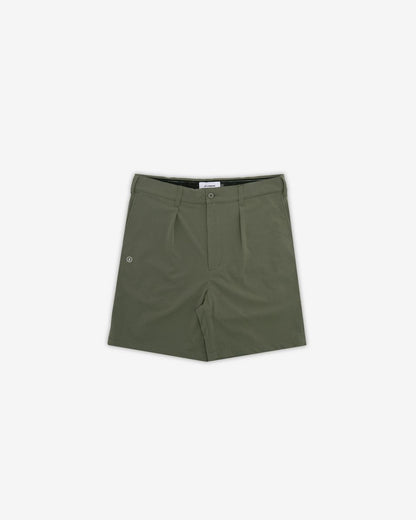 Heritage Nylon Pleated Short - Military