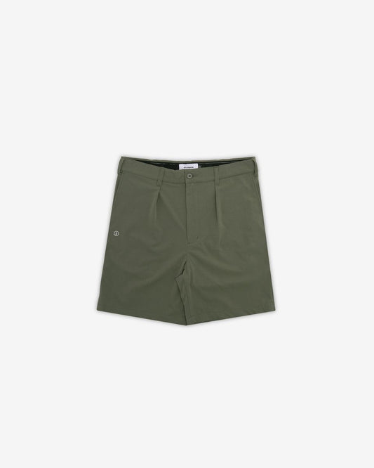 Heritage Nylon Pleated Short - Military