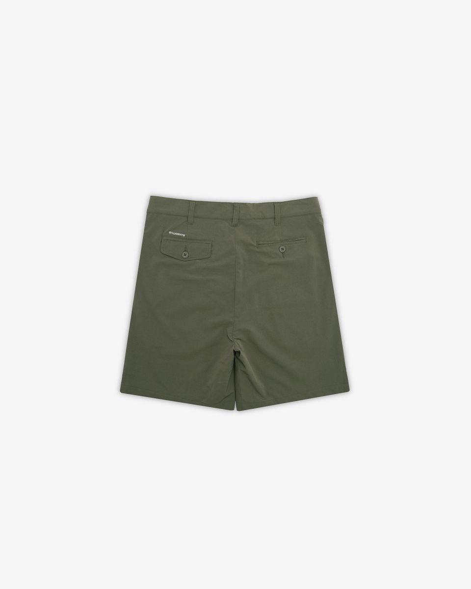Heritage Nylon Pleated Short - Military