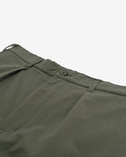 Heritage Nylon Pleated Short - Military