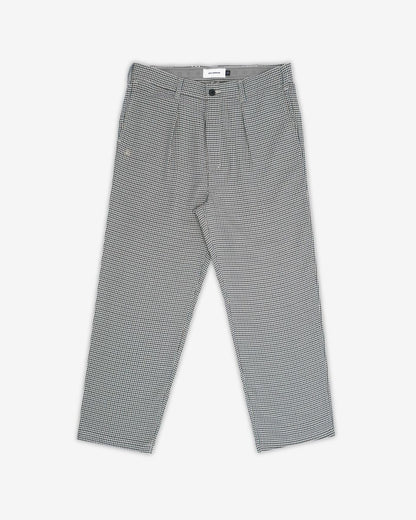 Heritage Houndstooth Pleated Pant - Green