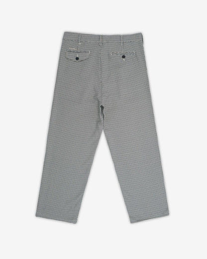 Heritage Houndstooth Pleated Pant - Green