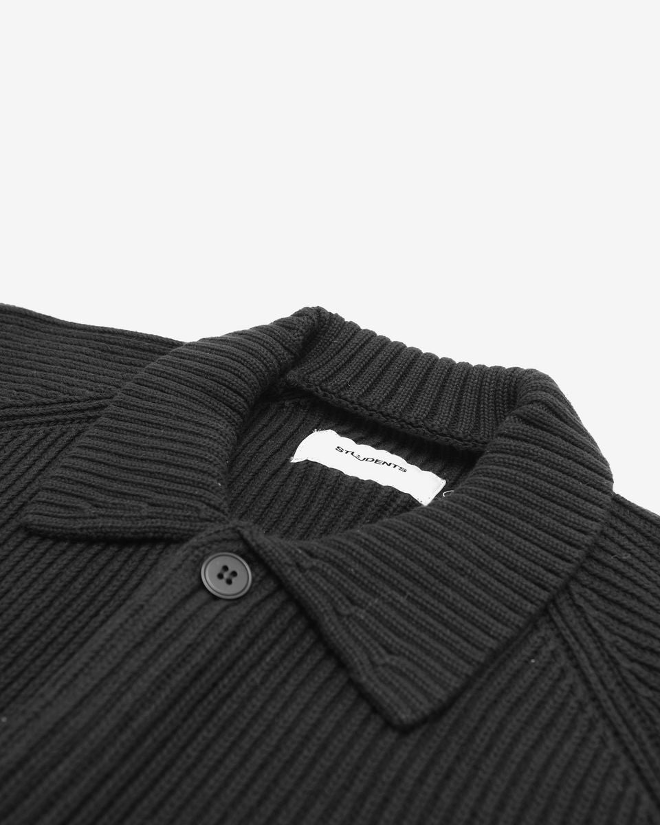 Coventry Knit Sweater Cardigan - Black