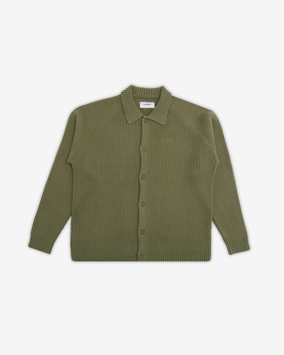 Coventry Knit Sweater Cardigan - Military