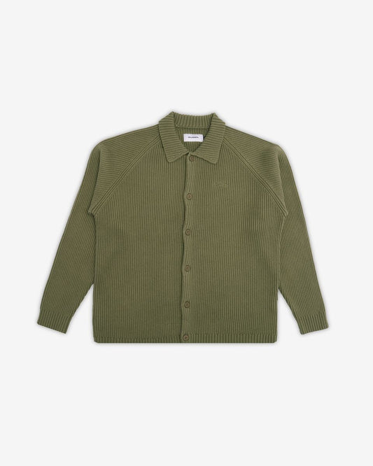 Coventry Knit Sweater Cardigan - Military