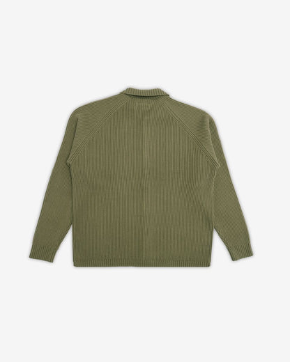 Coventry Knit Sweater Cardigan - Military