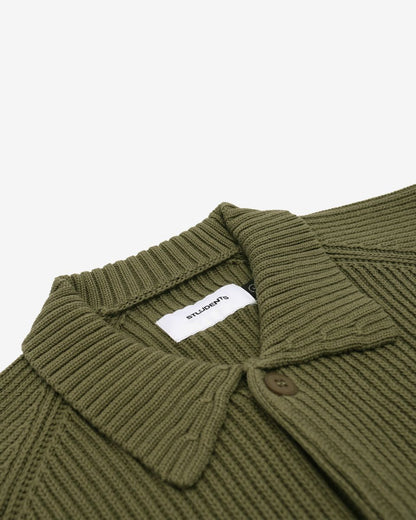 Coventry Knit Sweater Cardigan - Military