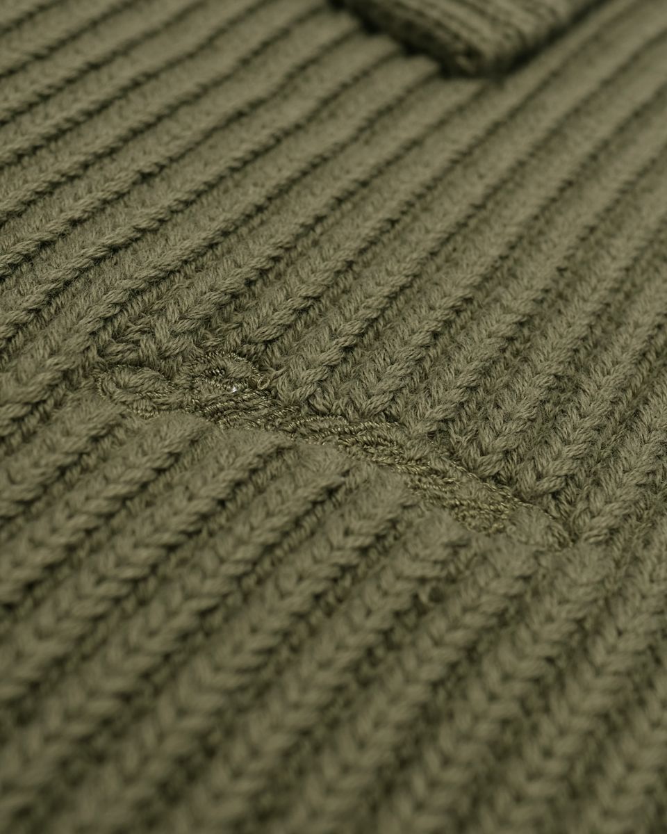 Coventry Knit Sweater Cardigan - Military