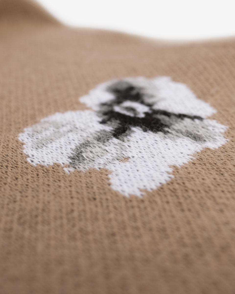 DeMers Knit Sweater Cardigan - Dark Tan