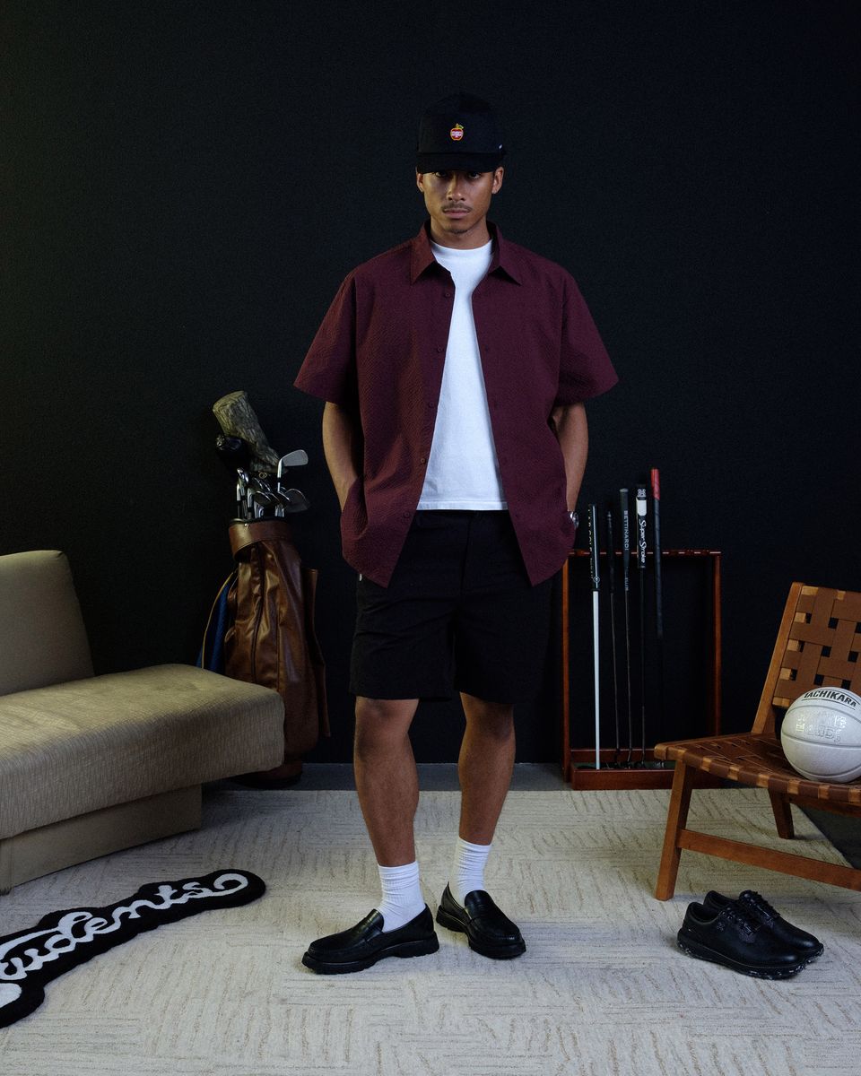 Heritage Nylon Pleated Short - Black