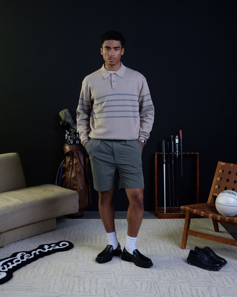 Heritage Nylon Pleated Short - Military