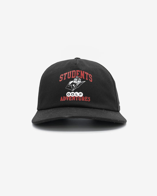Golf Adventures 5-Panel Snap Back Hat - Black