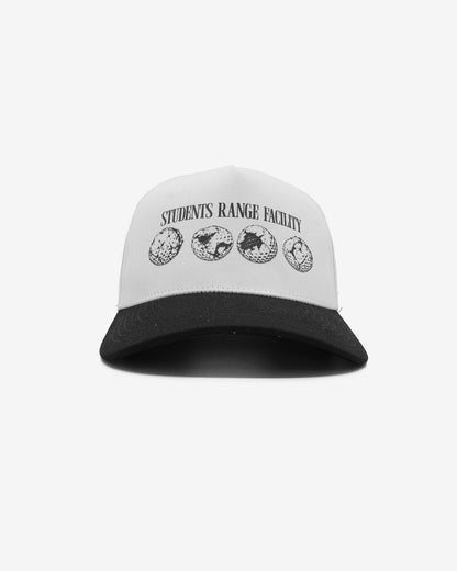 Range Facility 5-Panel Snap Back Hat - White
