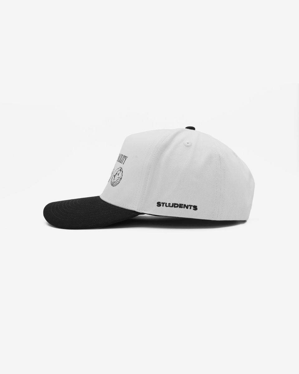 Range Facility 5-Panel Snap Back Hat - White