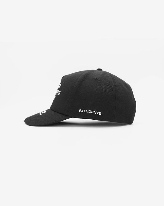 Superb 5-Panel Snap Back Hat - Black